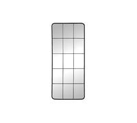 Miroir fenêtre industriel en métal - L. 60 x H. 140 cm - Noir - SCIARA Noir