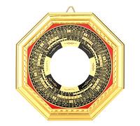 Miroir Feng Shui, Miroir Bagua Traditionnel Chinois Feng Shui Pakua, 13.5 cm/5.3in Miroir Vintage Ornement pour la Taoism Bouddhisme Protection Apporte Une Bonne Chance Aux Affaires (Convexe)
