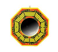 Miroir Feng Shui, Miroirs Convexes pour Mur, Miroir Concave Feng Shui Chinois Traditionnel et Miroir Concave Bagua Protection Contre L'éNergie Nocive Active,Concave,8in