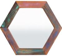 Miroir Fiume Vieux bois Miroir mural Miroir d'entrée Miroir de vestiaire Décoration murale