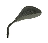 Miroir Flash Aspect Carbone Gauche, M8 Filetage Court