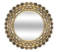 Atmosphera - Miroir Fleur - métal doré D91 cm