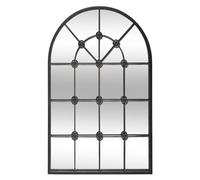 Miroir Flower en métal 70 x 110 cm - Noir - Atmosphera