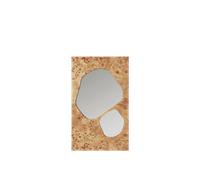 Miroir Folia H82 Ferm Living en Bois de Racine Naturel
