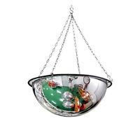 Miroir Garage, Miroir Convexe avec Accessoires, Montage Suspendu, 360° Sans Angle Mort, Éliminant les Angles Morts