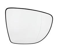 Miroir Glace Dégivrante de Rétroviseur Extérieur Avant Droit Côté Passager Couleur Chrome AVEC Support compatible avec CAPTUR I CLIO IV ZOE - 963654973R