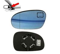 Miroir Glace Verre De Rétroviseur Chauffant Grand Angle Bleu Gauche Côté Conducteur Compatible avec Peugeot