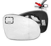 Miroir Glace Verre De Rétroviseur Chauffant Grand Angle Droit Côté Compatible avec VW Compatible avec Skoda