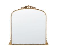 Beliani Miroir Glamour Métal 71 x 71 cm Doré Livry