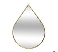 Atmosphera - Miroir mural en métal «Goutte» 29 cm Or