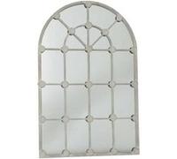 Miroir Grande Demeure gris 100 cm - Amadeus - Gris - Métal G