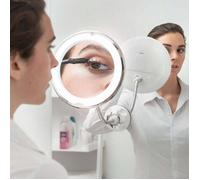 Miroir grossissant a led avec bras flexible et ventouse mizoom innovagoods Label