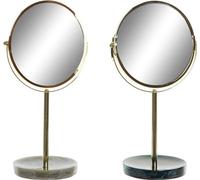 Miroir grossissant DKD Home Decor 18 x 13 x 32 cm métal résine (2 pièces)
