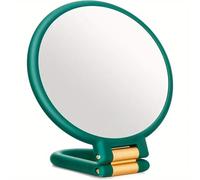 Miroir grossissant double face 1X 10X 15X 20X 30X 40X Miroir à main pliable Rotation réglable Maquillage portable pliable pour précision (noir, 30X)