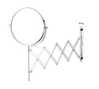 Miroir grossissant Mural de Salle de Bain - Miroir de Salle de Bain sur Pied de 20 cm avec grossissement x10 et Bras Extensible - Miroir de Rasage pivotant à 360° pour Hommes et Femmes