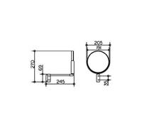 Miroir Grossissant Plan D : 190 Mm, Non Lumineux Chromé Keuco