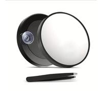 Miroir grossissant ventouse x 40, petit miroir grossissant avec ventouses et pinces, pour un maquillage précis et une épilation des sourcils