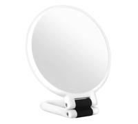 Miroir grossissant x50 pliable compact | Miroir portable pour femme, salle de bain, chambre, bureau, coiffeuse, table de chevet, maison, bureau, dortoir, voyage