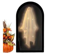 Miroir holographique d'Halloween - Illusion de fantômes effrayants pour Halloween - Miroir avec image effrayante - Décoration d'intérieur pour fêtes et événements