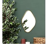Generique Miroir Home Deco Factory – Losange, contour doré, Or – H34 x L25 x P1 cm