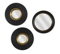 The Home Deco Factory Miroir Oko convexe H25,5×L25,5×P2,5 cm Noir