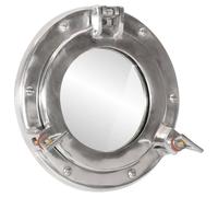 Miroir hublot mural Ø23 cm aluminium et verre