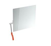 miroir inclinable Hewi 802.01.100L36 725x741x73mm, levier à gauche, corail