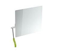 miroir inclinable Hewi 802.01.100L74 725x741x73mm, levier à gauche, vert pomme