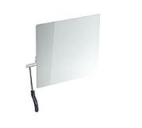 miroir inclinable Hewi 802.01.100L92 725x741x73mm, levier à gauche, gris anthracite