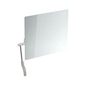 miroir inclinable Hewi 802.01.100L95 725x741x73mm, levier à gauche, gris roche