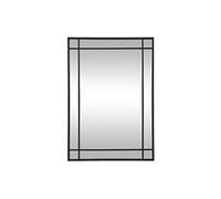 Vente-unique - Miroir Industriel en métal - L.60 x H.86,5 cm - Noir - HISAE