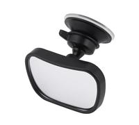 Miroir intérieur Voiture Rétroviseur Bébé Pour Voiture 2 En 1 Avec Clip Et Ventouse Noir 8 X 5 Cm ABS Acrylique Pièce