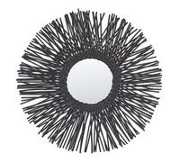 Miroir KALASIN Rotin Noir Noir