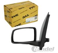 Miroir Latéral Gauche Manuel Noir Compatible Avec FIAT PANDA