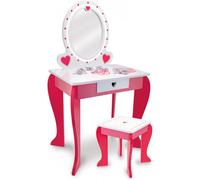 Miroir LED et Tabouret en Bois