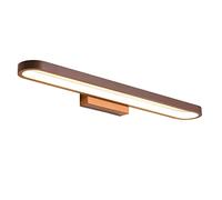 Miroir LED européen Sle lumière avant couleur café post-moderne créatif Personali nordique étanche maquillage Vani lampe à économie d'énergie 120 cm Idéal pour salle de bain et toilettes