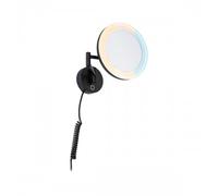 Paulmann Miroir cosmétique LED Masua IP44 4W 55 lm 230V Grossissement x3 Noir mat