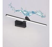 Miroir LED Lumière Avant Lampe De Miroir De Bain Moderne, Blanc Neutre 4000k LED Miroir De Salle De Bain Lumière D’Armoire, Éclairage De Miroir De Bain Ip44, Lampe, Chrome, 50CM/8W