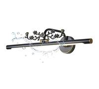 Miroir LED Lumière Salle de Bain Vintage Magnolia Cuivre Miroir Armoire Lumière Angle Réglable Salle de Bain Applique Murale 4000K Lampes de Maquillage pour Miroir Chambre Miroir Avant Lumière, 58 cm