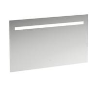 Miroir Leelo courant avec éclairage LED horizontal intégré, cadre en aluminium, 1200 mm, version avec 1 interrupteur à capteur tactile, H4476729501441