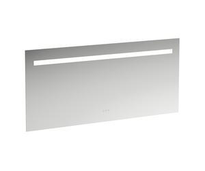 Miroir Leelo courant avec éclairage LED horizontal intégré, cadre en aluminium, 1500 mm, version avec 3 interrupteurs à capteur tactile, H4476939501441