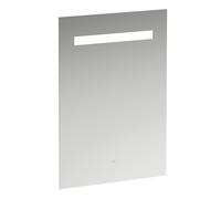 Miroir Leelo courant avec éclairage LED horizontal intégré, cadre en aluminium, 550 mm, version avec 1 interrupteur à capteur tactile, H4476229501441