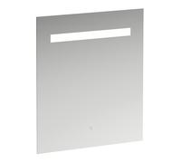 Miroir Leelo courant avec éclairage LED horizontal intégré, cadre en aluminium, 600 mm, version avec 1 interrupteur à capteur tactile, H4476329501441