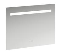 Miroir Leelo courant avec éclairage LED horizontal intégré, cadre en aluminium, 900 mm, version avec 3 interrupteurs à capteur tactile, H4476539501441