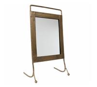 Miroir - L'HERITIER DU TEMPS - Rectangulaire - Acier Verni - Laiton - 10x17 5x30cm