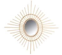 Miroir losange en rotin