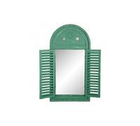Miroir Louvre - L 3,9 cm x l 39,2 cm x H 75 cm - Vert patiné