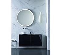 Miroir lumineux Alape FR1000.R1 6746001899 noir mat, 1000 x 1000 x 40 mm