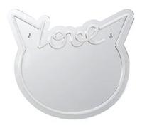 Miroir lumineux chat love kawaii rose style néon avec port USB - - ALTOBUY Rose