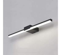 Miroir Lumineux de Salle de Bain, Lampe LED, éclairage Moderne pour Salle de Bain et Chambre, Noir, idéal pour Le Maquillage, la décoration d'œuvres d